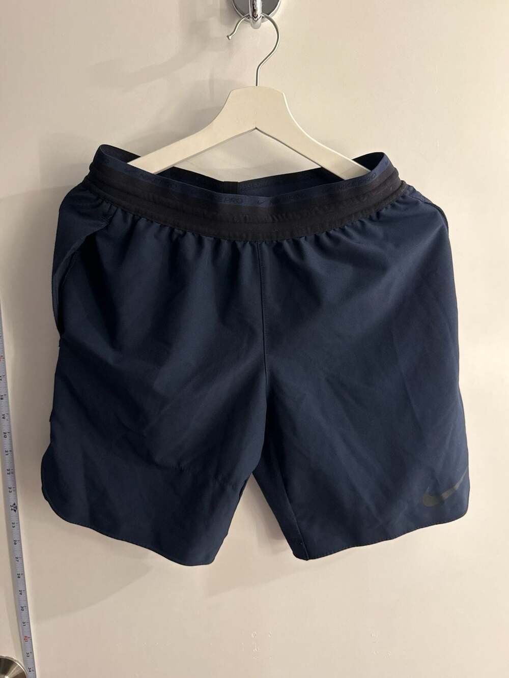 Nike Pro Dri-FIT Training Shorts Navy Blue Size Small